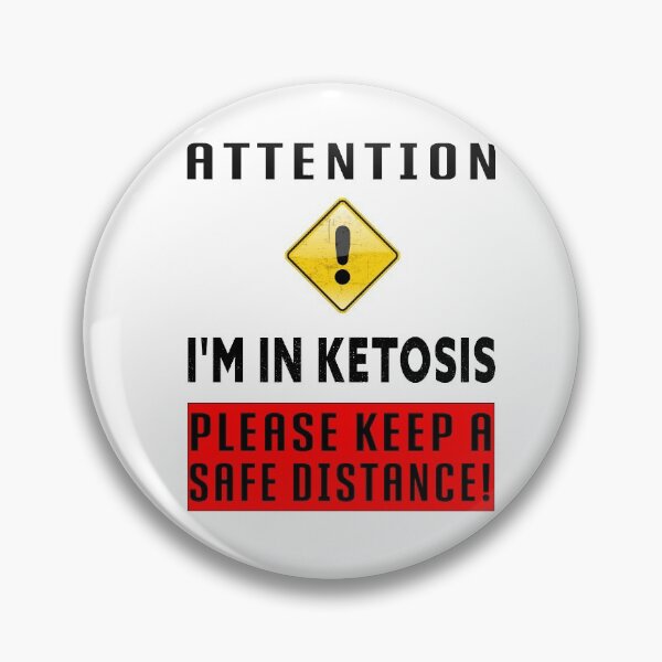 Item preview, Attention! I'm in Ketosis - keep a safe distance. - black designed and sold by dJ-Design.