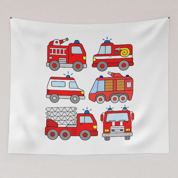 Item preview, Firetruck Firefighter Vehicle Ambulance designed and sold by samshirts.