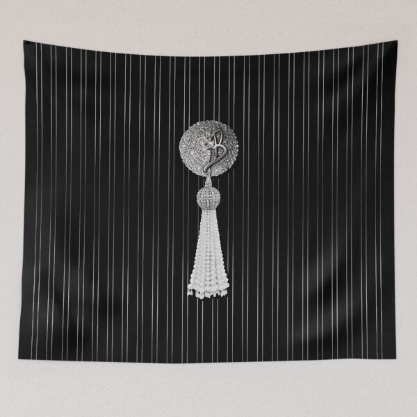 Item preview, Letter B - Burlesque Pastie Tassel Silver designed and sold by Xarah.