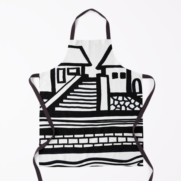 Item preview, "Paper Drawings/Paintings" Black and White Danube Shore at Veroce, Hungary designed and sold by Istvan Ocztos.