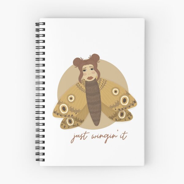 Item preview, 'Just wingin' it' Moth Girl designed and sold by Ellie Glasgow.