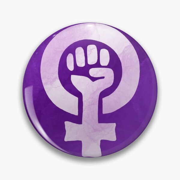 Item preview, Feminist Raised Fist on Purple Background designed and sold by pugmom4.