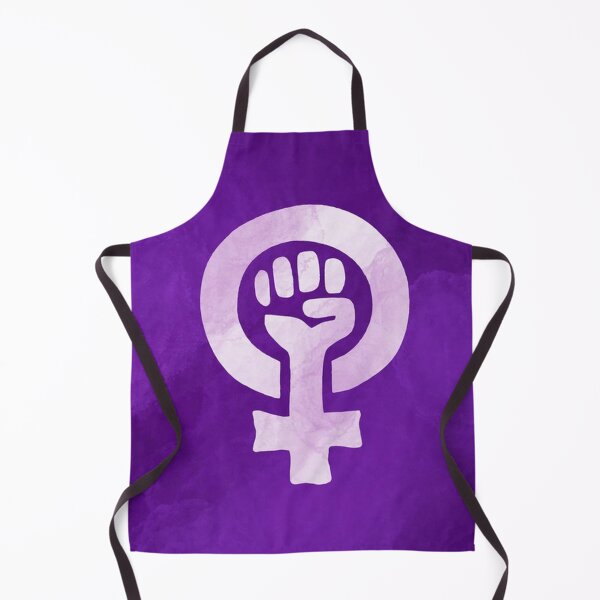 Item preview, Feminist Raised Fist on Purple Background designed and sold by pugmom4.