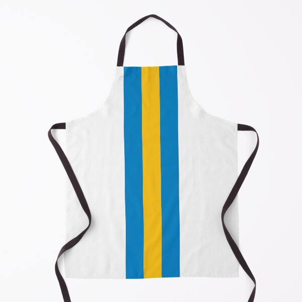 Item preview, Retro American Football Stripes LA White, Blue, Yellow designed and sold by Sporting Colour.