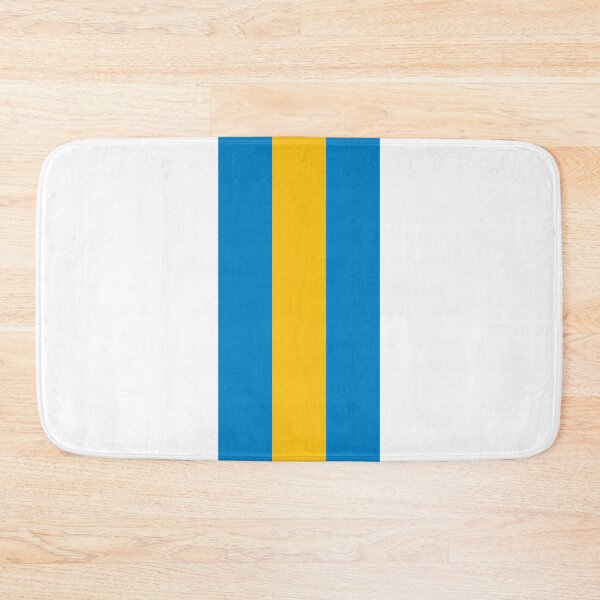 Item preview, Retro American Football Stripes LA White, Blue, Yellow designed and sold by Sporting Colour.