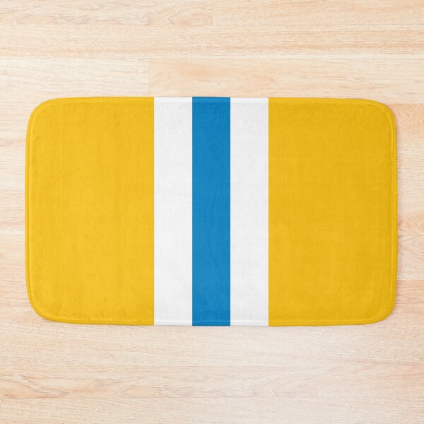 Item preview, Retro American Football Stripes LA Yellow, White, Blue designed and sold by Sporting Colour.