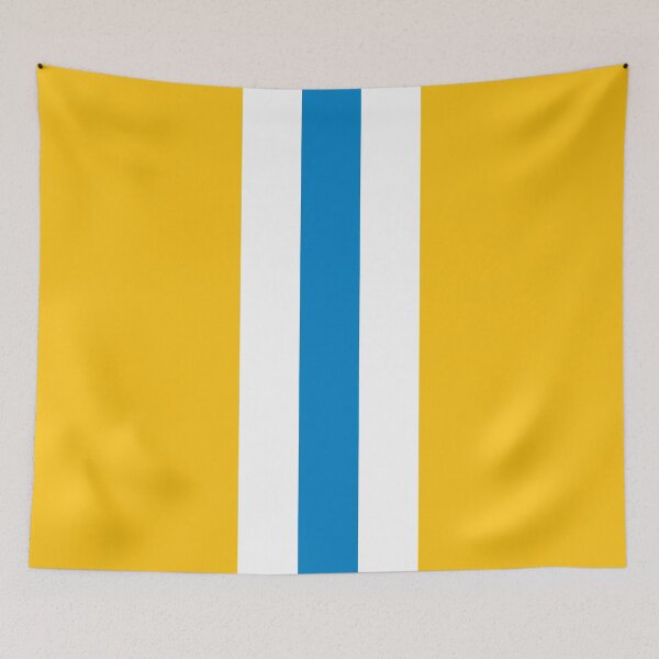 Item preview, Retro American Football Stripes LA Yellow, White, Blue designed and sold by Sporting Colour.