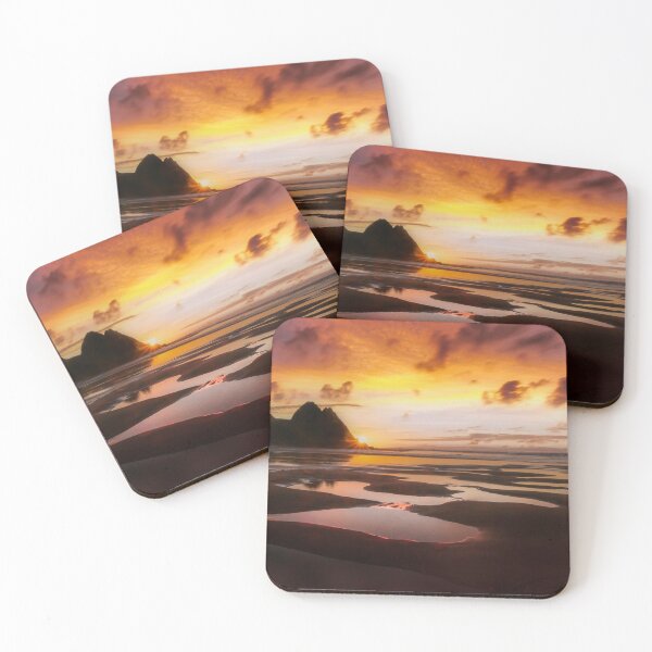 Item preview, Three Cliffs Bay sunrise designed and sold by Leighton Collins.