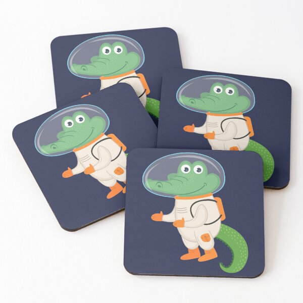 Item preview, Cute Astronaut Crocodile designed and sold by Hapoel.