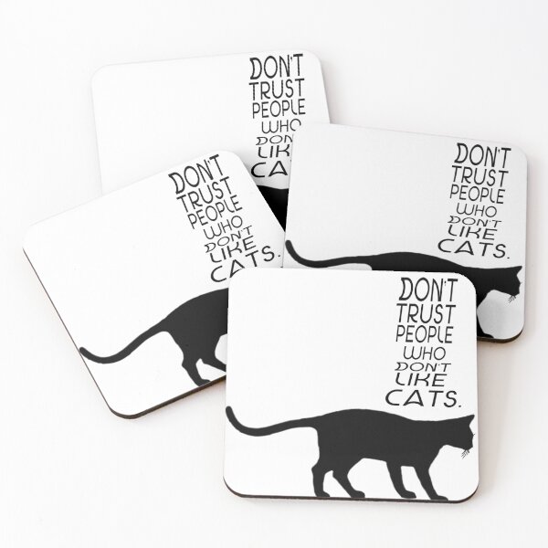 Item preview, Don't Trust People Who Don't Like Cats designed and sold by Askvr.