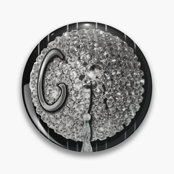 Item preview, Monogram C - Burlesque Pastie Tassel Silver designed and sold by Xarah.
