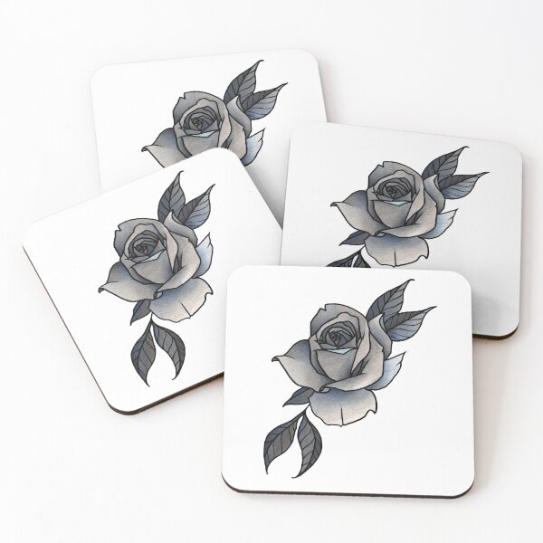 Item preview, Rosa neotradicional azul designed and sold by xalexiart.