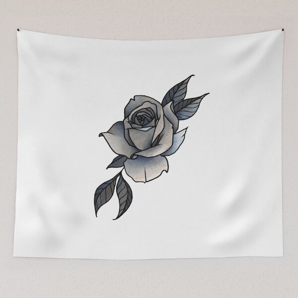 Item preview, Blue Neotraditional Rose designed and sold by xalexiart.