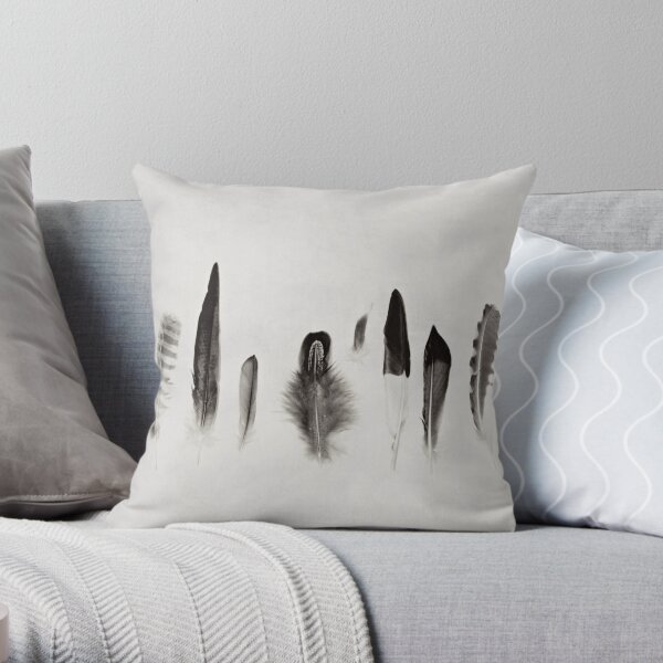 Feather Study no. 3 Throw Pillow