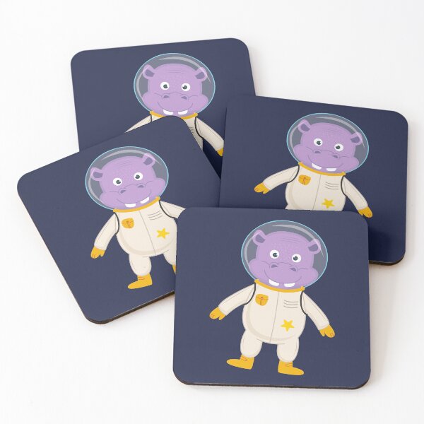Item preview, Cute Astronaut hippopotamus designed and sold by Hapoel.