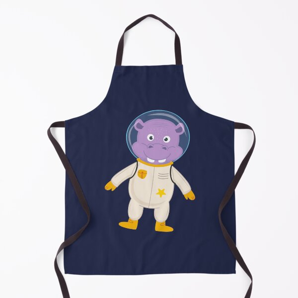Item preview, Cute Astronaut hippopotamus designed and sold by Hapoel.