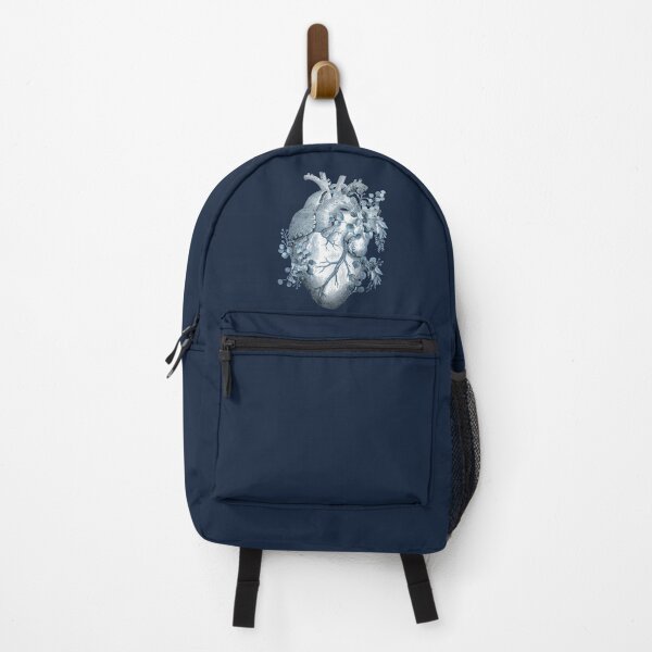 Item preview, Blue Eucaliptus leaves Heart Human Anatomy illustration art anatomy designed and sold by Collagedream.