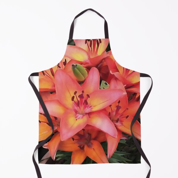 Item preview, Artisitc Coral Colored Garden Lilies designed and sold by taiche.