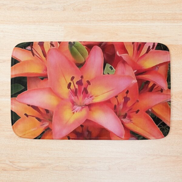 Item preview, Artisitc Coral Colored Garden Lilies designed and sold by taiche.