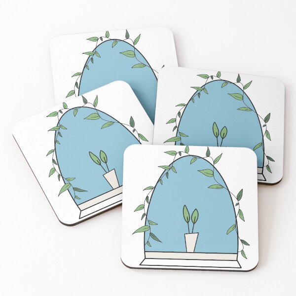 Item preview, Window view with a plant and some Ivy designed and sold by hanbridgett.