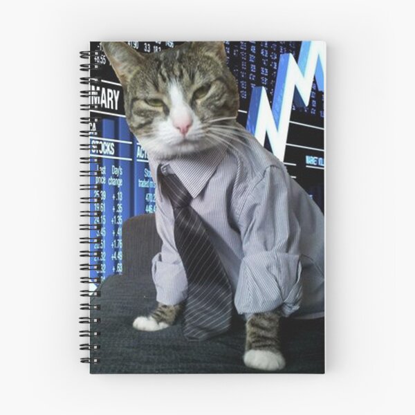 Item preview, Stonks Business Cat Design Meme designed and sold by GRAYPics.