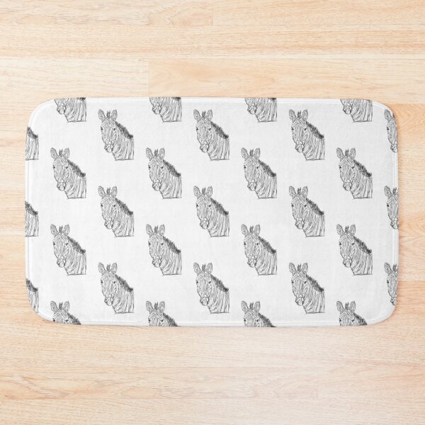 Item preview, Zebra Digitally Drawn Line Art designed and sold by LockedInJoy.