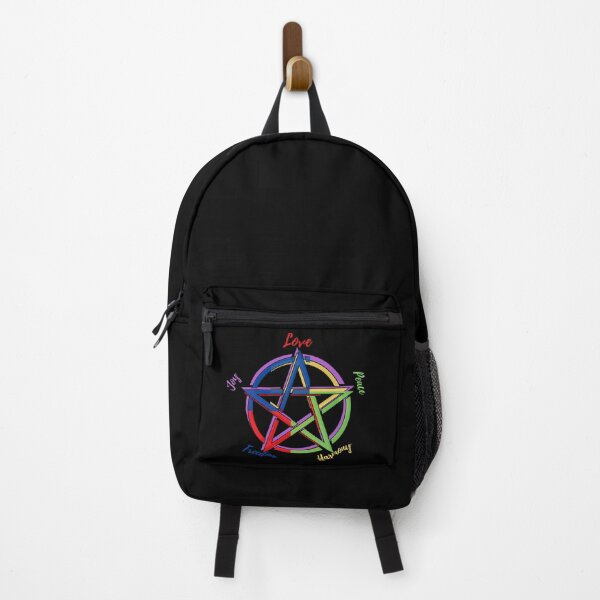 Item preview, Pentagram love, peace, harmony, freedom, joy-top motif designed and sold by Kallexos.