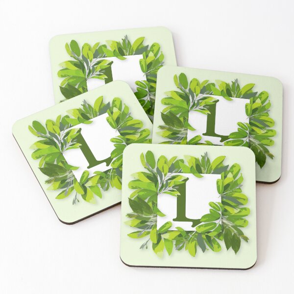Item preview, Monogram L Foliage Frame | Wedding Letters | Floral Letter designed and sold by VinBasis.