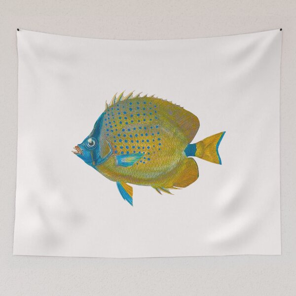 Item preview, Butterflyfish Coralfish Reef Fish Saltwater Aquarium Chaetodon miliaris designed and sold by TheAplus.