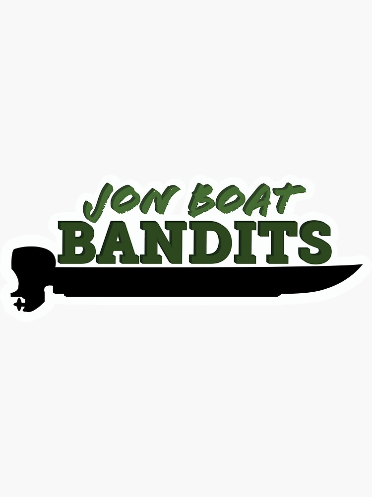 "Jon Boat Bandits Official Sticker" Sticker for Sale by JonBoatBandits Redbubble