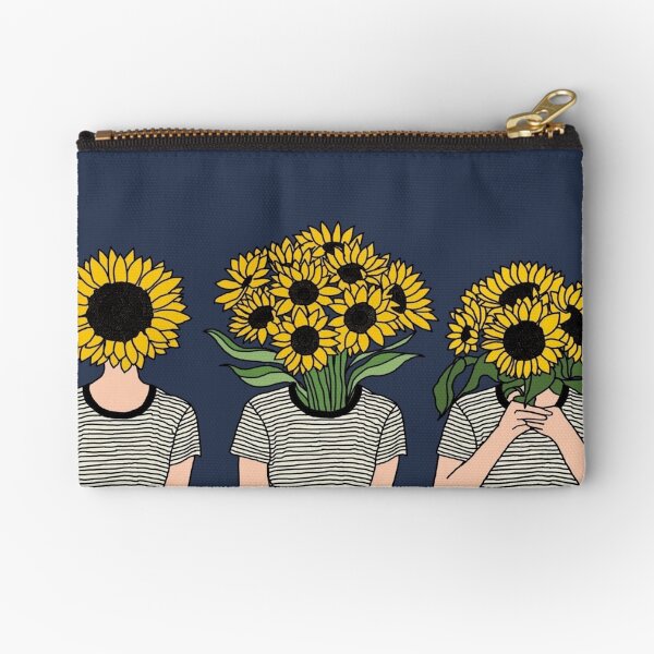 Sunflower Humans Zipper Pouch