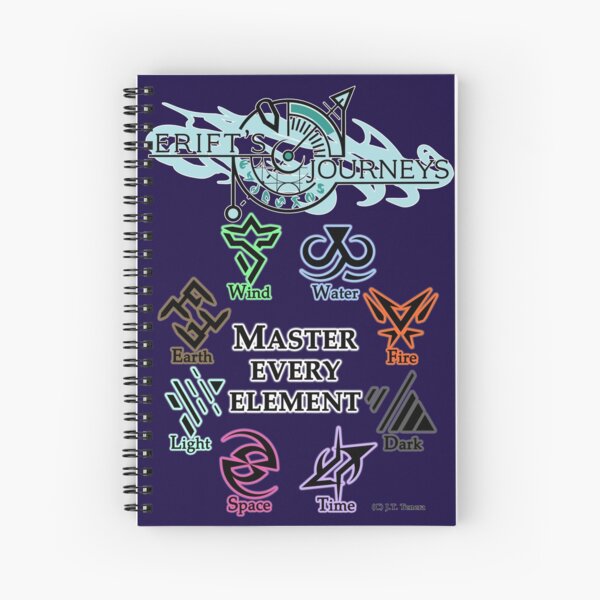 Master The Elements Spiral Notebook