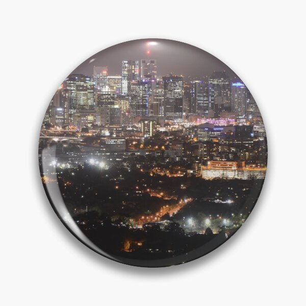 Item preview, Brisbane Skyline, night time view of the city from Mount Coot-tha, photo by Einar Aasen designed and sold by Einar Aasen.