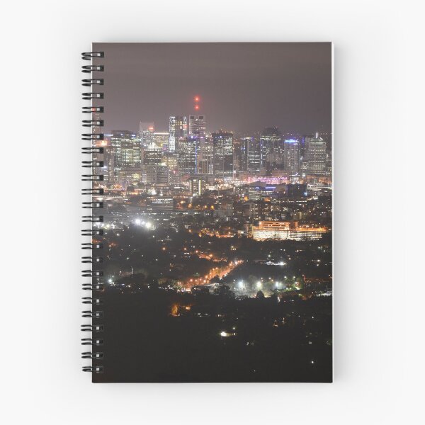 Item preview, Brisbane Skyline, night time view of the city from Mount Coot-tha, photo by Einar Aasen designed and sold by Einar Aasen.