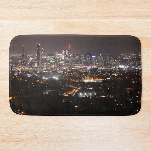 Item preview, Brisbane Skyline, night time view of the city from Mount Coot-tha, photo by Einar Aasen designed and sold by Einar Aasen.