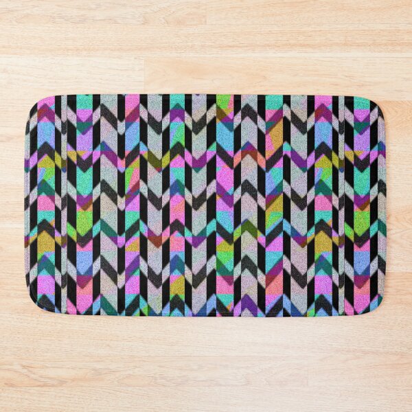Item preview, Tapestry Rainbow chevrons patterns, seamless chevron, patterns chevrons, chevrons wave lines, glitter blue chevrons designed and sold by shiko1234.