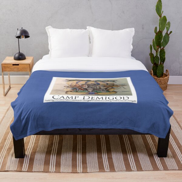 Dr. Who Quest at Overnight Camp Demigod: Camp Fandom Throw Blanket