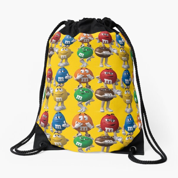 M&M Chocolate Colour Characters Collection Drawstring Bag