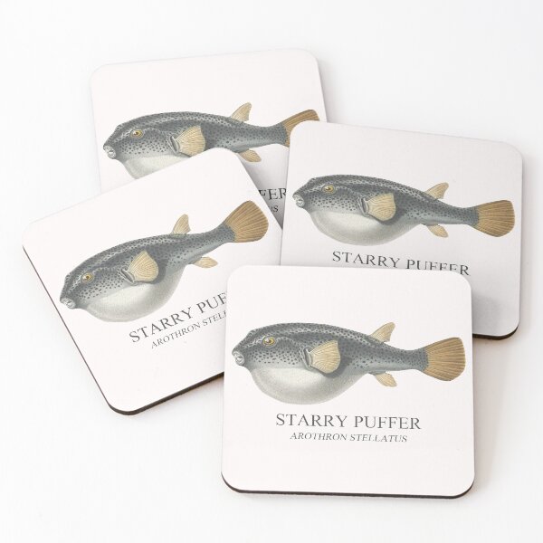 Item preview, Starry Puffer Pufferfish Reef Tank Fish Keeper Saltwater Aquarium Tetraodon designed and sold by TheAplus.