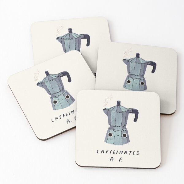 Item preview, Caffeinated AF designed and sold by louros.