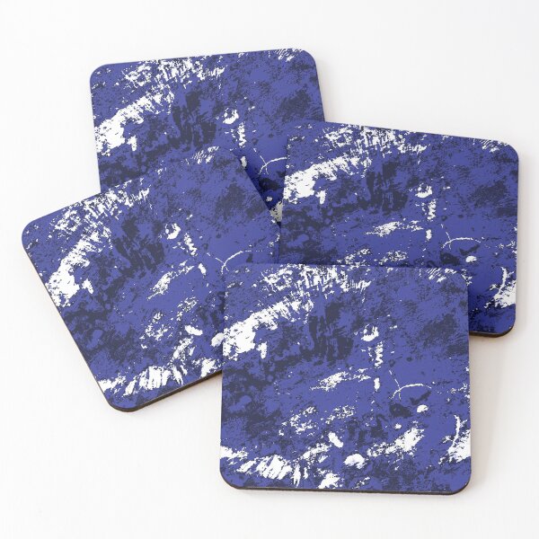 Item preview, Deep ocean blue abstract art designed and sold by ByPeachyDesigns.