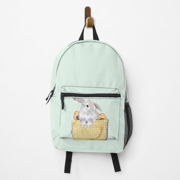 Item preview, Cute Easter Bunny Eggs in a Yellow Plaid Spring Pocket Kawaii designed and sold by Jolly-Yosei.