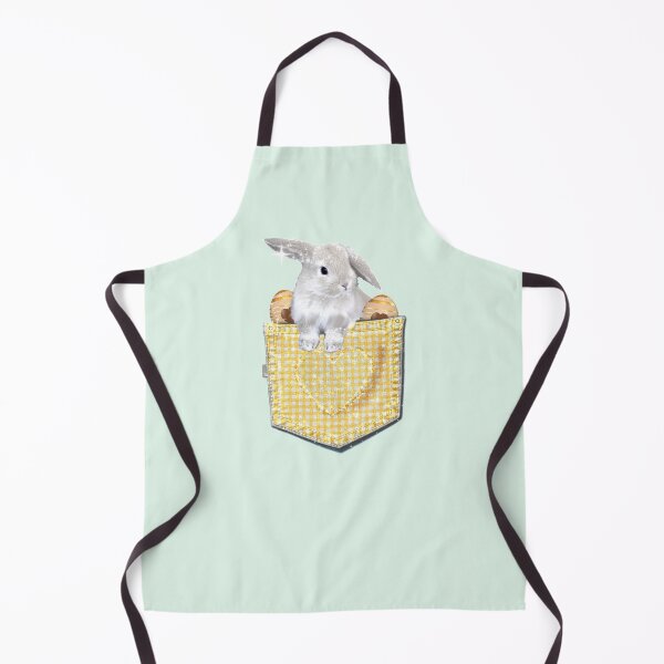 Item preview, Cute Easter Bunny Eggs in a Yellow Plaid Spring Pocket Kawaii designed and sold by Jolly-Yosei.