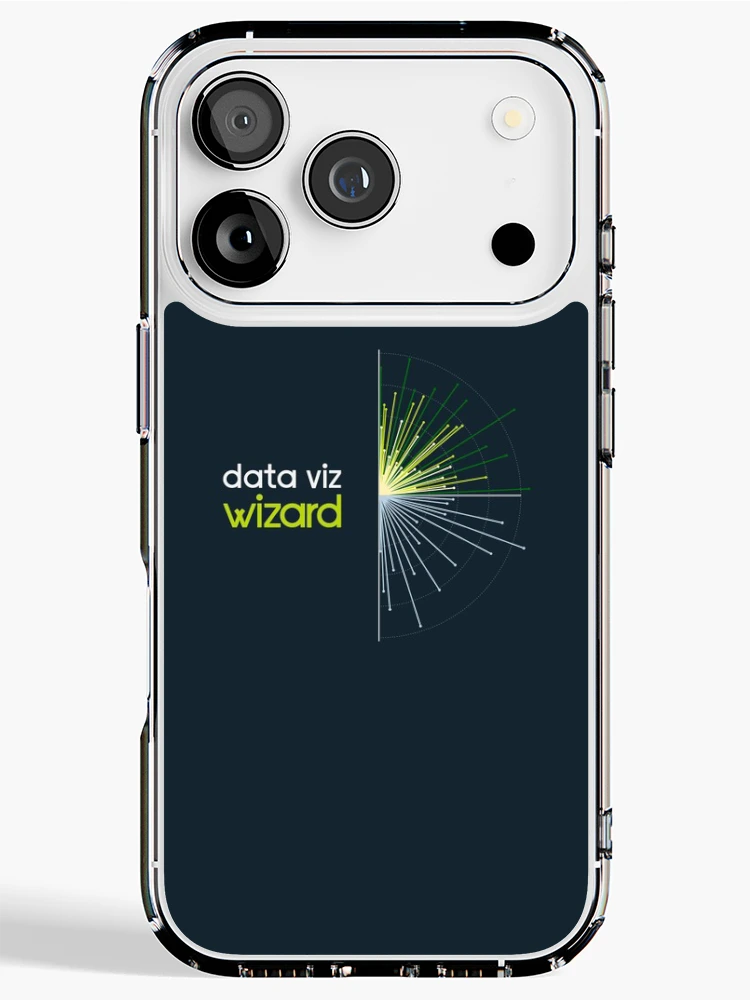 Thumbnail 1 of 5, iPhone Case, Data Visualization Wizard designed and sold by PrairieGrouse.