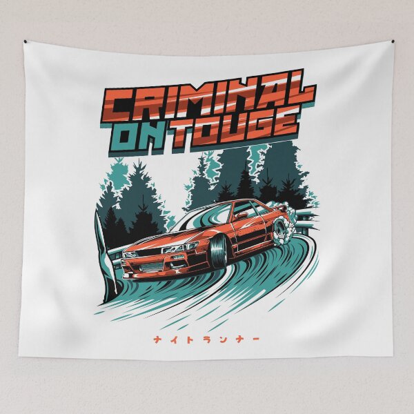 Item preview, Nissan Silvia s13 Criminal on Touge Drift designed and sold by shakotan.
