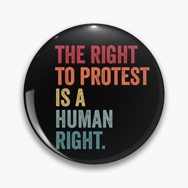 Item preview, the right to protest is a human right / liberty designed and sold by MagicBoutique.