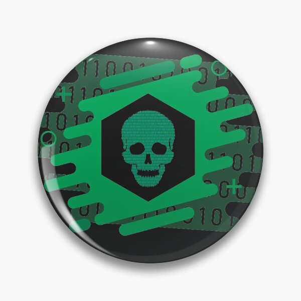 Item preview, Hacker Bits Skull (Dark) designed and sold by Devshirt.