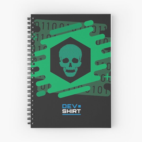 Item preview, Hacker Bits Skull (oscuro) designed and sold by Devshirt.