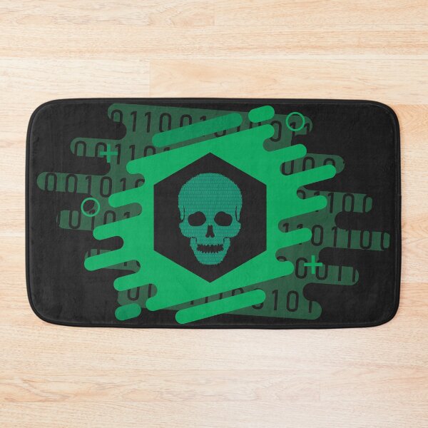 Item preview, Hacker Bits Skull (Dark) designed and sold by Devshirt.