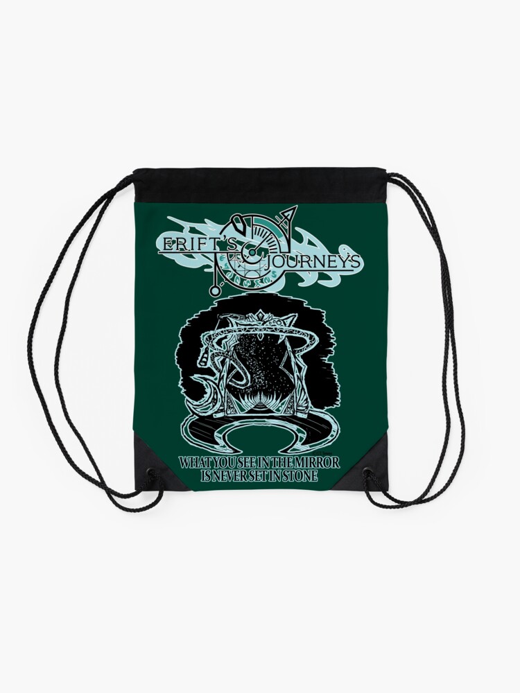 Thumbnail 2 of 3, Drawstring Bag, Your Fate is Not Set designed and sold by PickledAuthor.